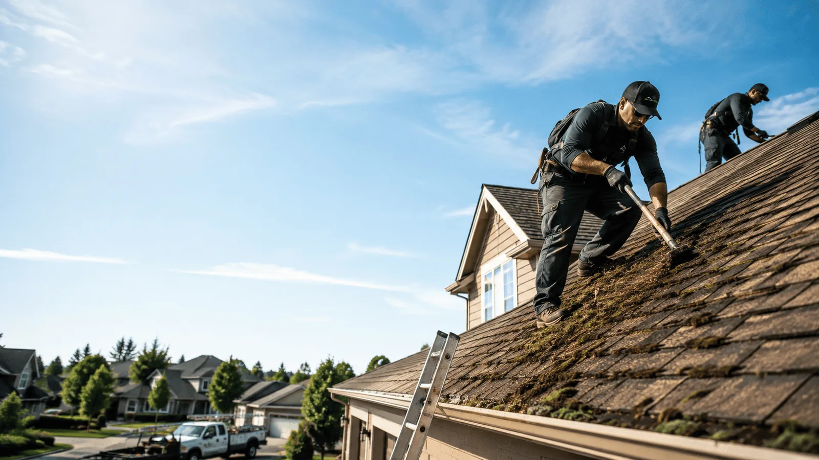 Roof Moss Removal in Alhambra, IL near me